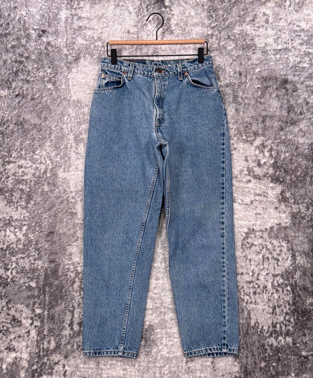 Vintage Levis Jeans 29 in x 27 in Womens 950 Relax Taper Orange Tab Made USA
